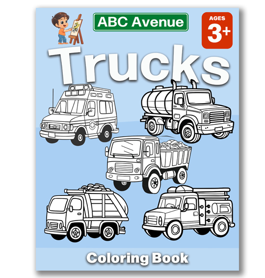 Trucks Coloring Book